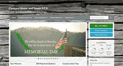 Desktop Screenshot of concordwaterandsewer.com