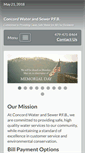 Mobile Screenshot of concordwaterandsewer.com