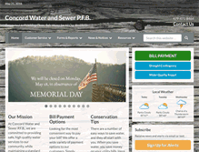 Tablet Screenshot of concordwaterandsewer.com